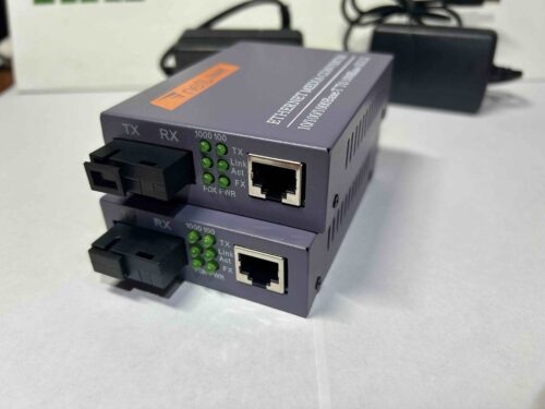 Оптоволоконний Ethernet медіаконвертер WDM SC (10/100/1000 Мбіт/с, Single-Mode, 3-25 км)