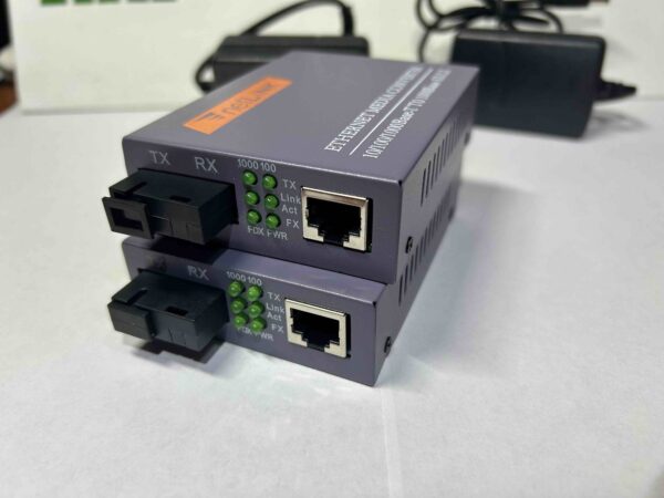 Оптоволоконний Ethernet медіаконвертер WDM SC (10/100/1000 Мбіт/с, Single-Mode, 3-25 км)