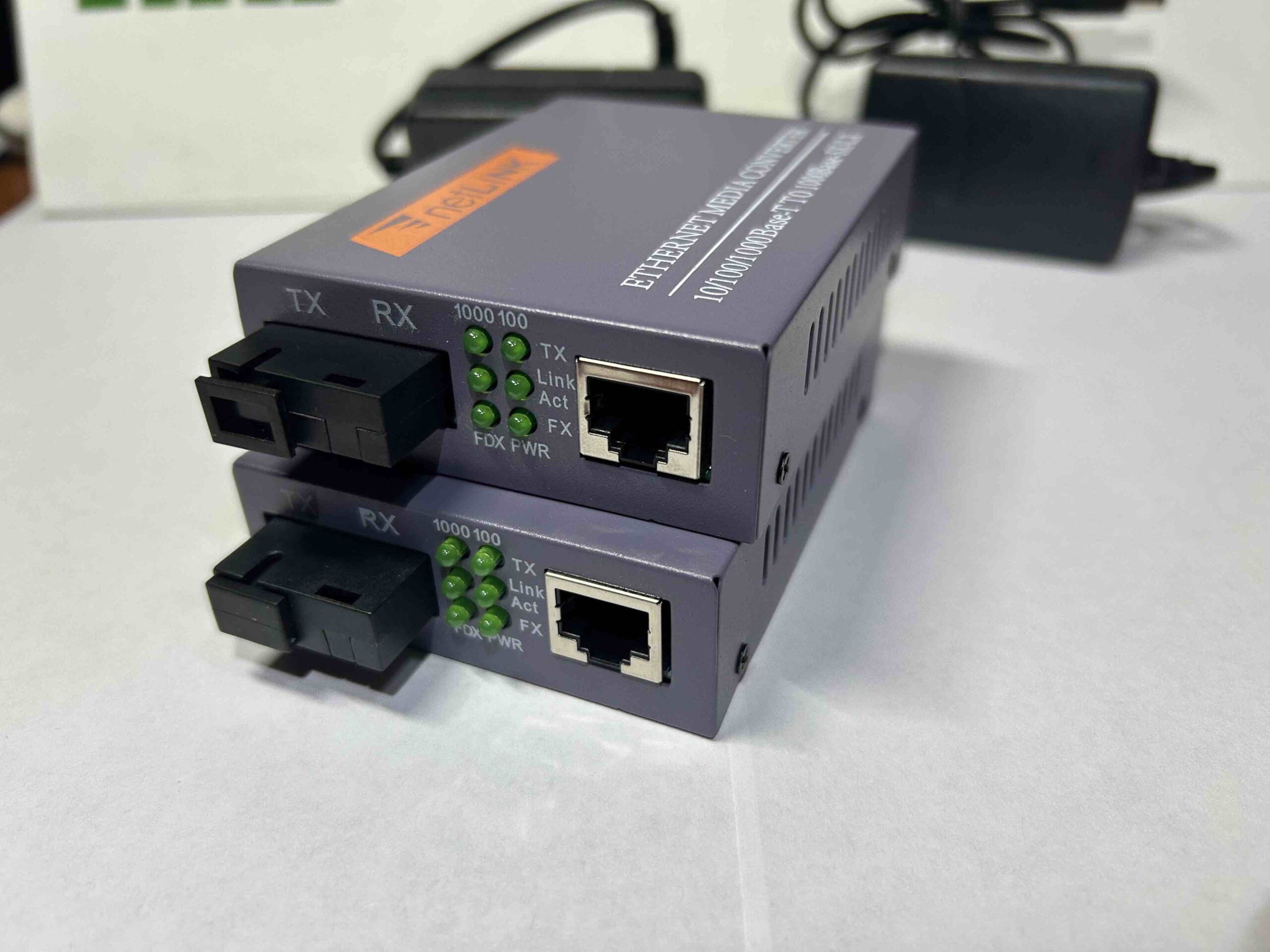 Оптоволоконний Ethernet медіаконвертер WDM SC (10/100/1000 Мбіт/с, Single-Mode, 3-25 км)