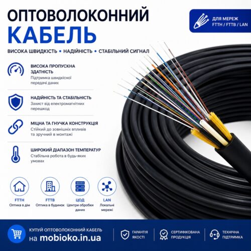 Кабель волоконно-оптичний BS Semiconductor для приміщень